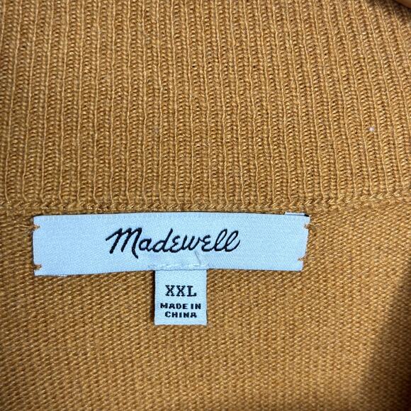 Madewell Brown and Cream Colorblock Turtleneck Sweater - Picture 6 of 8